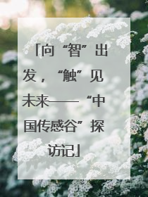 向“智”出发，“触”见未来——“中国传感谷”探访记