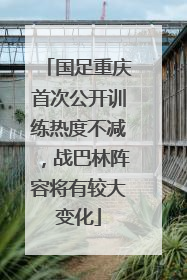 国足重庆首次公开训练热度不减，战巴林阵容将有较大变化