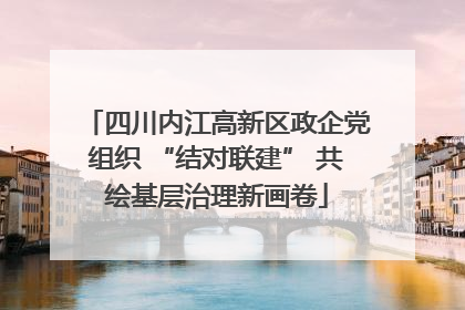 四川内江高新区政企党组织 “结对联建” 共绘基层治理新画卷