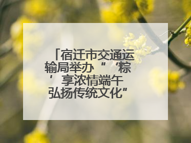 宿迁市交通运输局举办“‘粽’享浓情端午 弘扬传统文化”道德讲堂活动