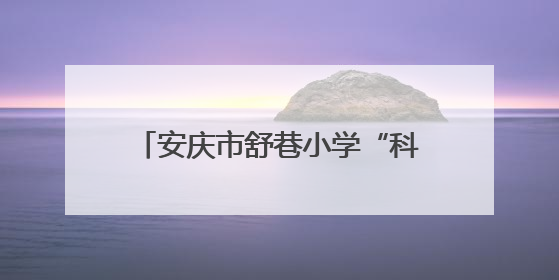 安庆市舒巷小学“科学大讲堂”：点亮童心，向“光”而行
