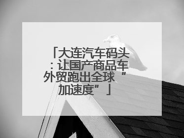大连汽车码头：让国产商品车外贸跑出全球“加速度”
