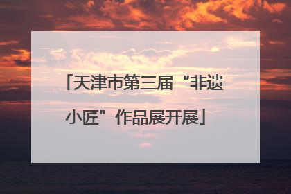 天津市第三届“非遗小匠”作品展开展