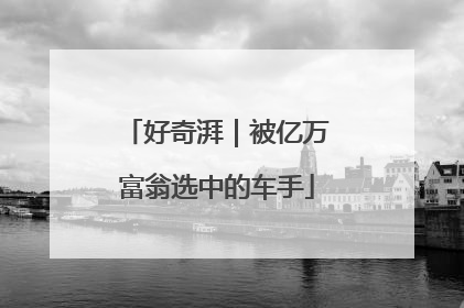 好奇湃｜被亿万富翁选中的车手
