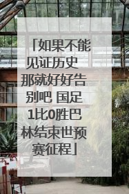 如果不能见证历史 那就好好告别吧 国足1比0胜巴林结束世预赛征程