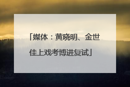 媒体：黄晓明、金世佳上戏考博进复试