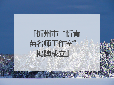 忻州市“忻青苗名师工作室”揭牌成立