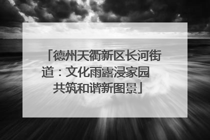 德州天衢新区长河街道：文化雨露浸家园 共筑和谐新图景