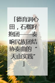 德育润心田，石榴籽抱团——奏响民族团结协奏曲的“天山实践”
