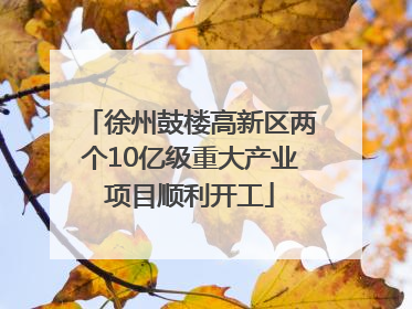 徐州鼓楼高新区两个10亿级重大产业项目顺利开工