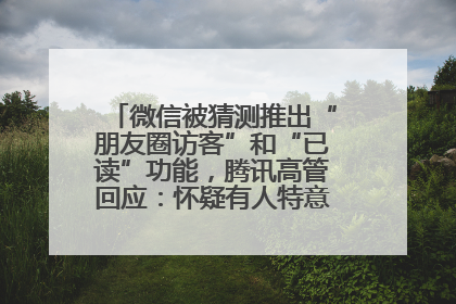 微信被猜测推出“朋友圈访客”和“已读”功能，腾讯高管回应：怀疑有人特意反复翻炒流量
