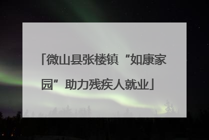 微山县张楼镇“如康家园”助力残疾人就业