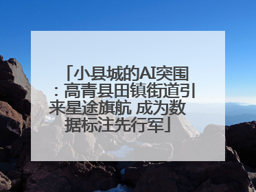 小县城的AI突围：高青县田镇街道引来星途旗航 成为数据标注先行军