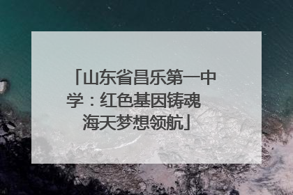 山东省昌乐第一中学：红色基因铸魂 海天梦想领航