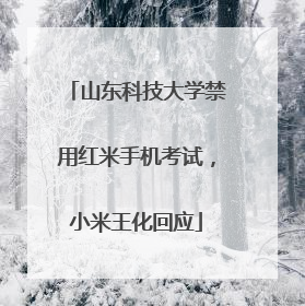 山东科技大学禁用红米手机考试，小米王化回应