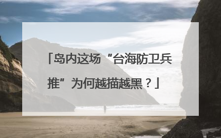 岛内这场“台海防卫兵推”为何越描越黑？