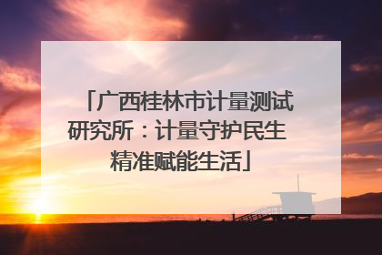 广西桂林市计量测试研究所：计量守护民生 精准赋能生活