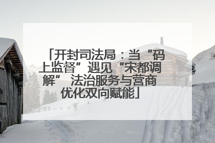 开封司法局：当“码上监督”遇见“宋都调解” 法治服务与营商优化双向赋能