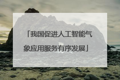 我国促进人工智能气象应用服务有序发展