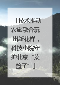 技术推动农旅融合玩出新花样，科技小院守护北京“菜篮子”