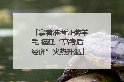 拿着准考证薅羊毛 福建“高考后经济”火热升温