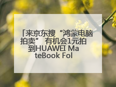 来京东搜“鸿蒙电脑拍卖” 有机会1元拍到HUAWEI MateBook Fold 非凡大师