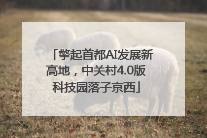 擎起首都AI发展新高地，中关村4.0版科技园落子京西