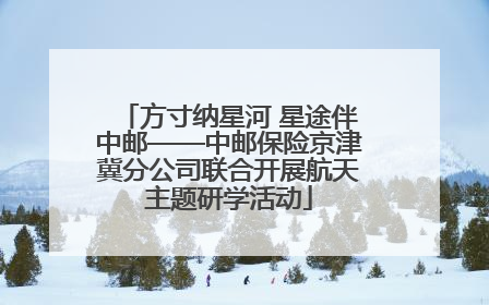 方寸纳星河 星途伴中邮——中邮保险京津冀分公司联合开展航天主题研学活动