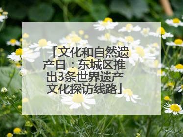 文化和自然遗产日：东城区推出3条世界遗产文化探访线路