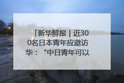 新华鲜报｜近300名日本青年应邀访华：“中日青年可以创造更好的未来”