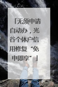 无须申请自动办，光谷个体户信用修复“免申即享”