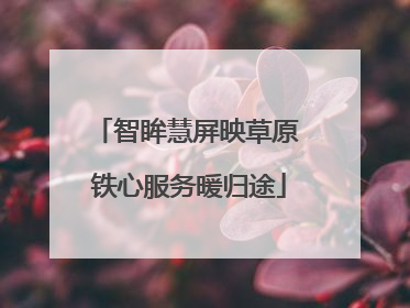 智眸慧屏映草原 铁心服务暖归途