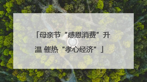 母亲节“感恩消费”升温 催热“孝心经济”