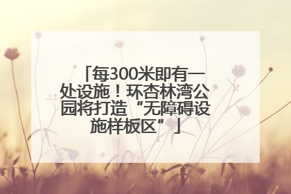 每300米即有一处设施！环杏林湾公园将打造“无障碍设施样板区”