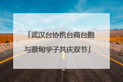 武汉台协携台商台胞与蔡甸学子共庆双节
