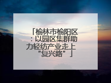 榆林市榆阳区：以园区集群助力轻纺产业走上“复兴路”