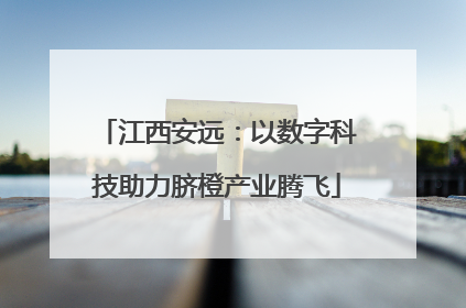江西安远：以数字科技助力脐橙产业腾飞