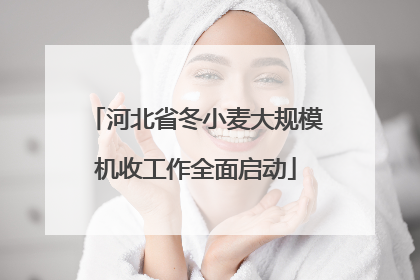 河北省冬小麦大规模机收工作全面启动