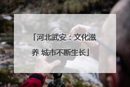 河北武安：文化滋养 城市不断生长