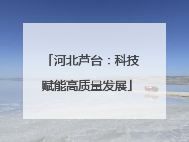 河北芦台：科技赋能高质量发展