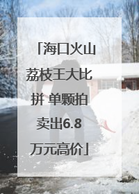 海口火山荔枝王大比拼 单颗拍卖出6.8万元高价