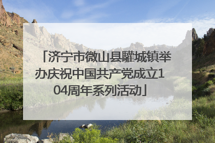 济宁市微山县驩城镇举办庆祝中国共产党成立104周年系列活动