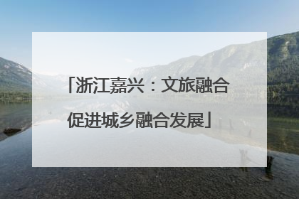 浙江嘉兴：文旅融合促进城乡融合发展