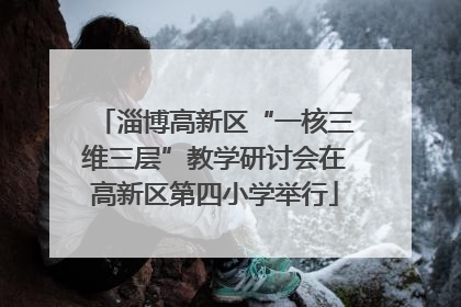 淄博高新区“一核三维三层”教学研讨会在高新区第四小学举行