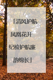 清风护航凤凰花开 纪检护航廉韵绵长