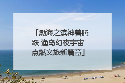 渤海之滨神兽腾跃 渔岛幻夜宇宙点燃文旅新篇章