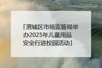 渭城区市场监管局举办2025年儿童用品安全行进校园活动