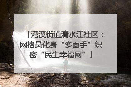 湾溪街道清水江社区：网格员化身“多面手”织密“民生幸福网”