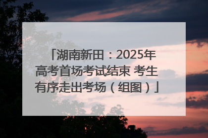 湖南新田：2025年高考首场考试结束 考生有序走出考场（组图）