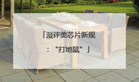 漫评美芯片新规：“打地鼠”
